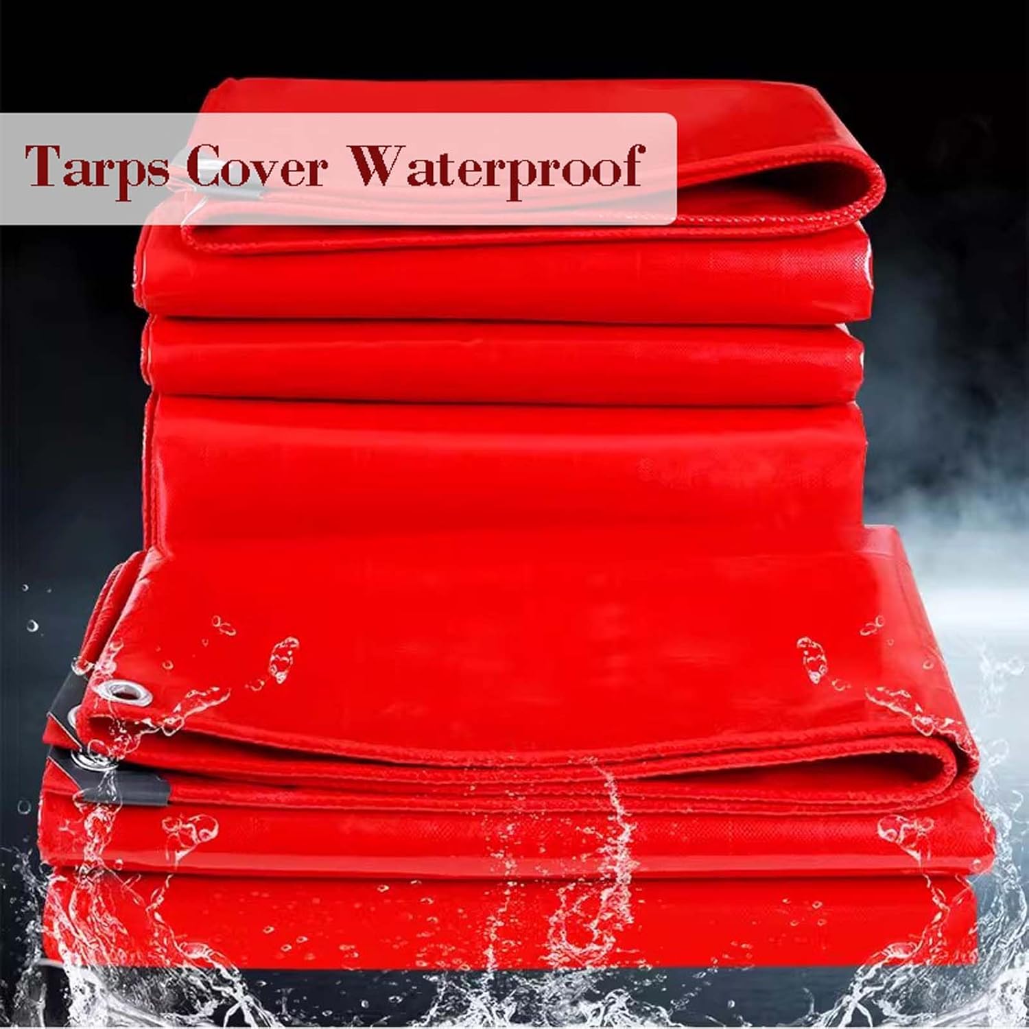 Orange tarpaulin