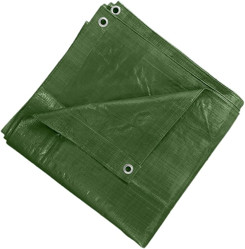 Green tarpaulin