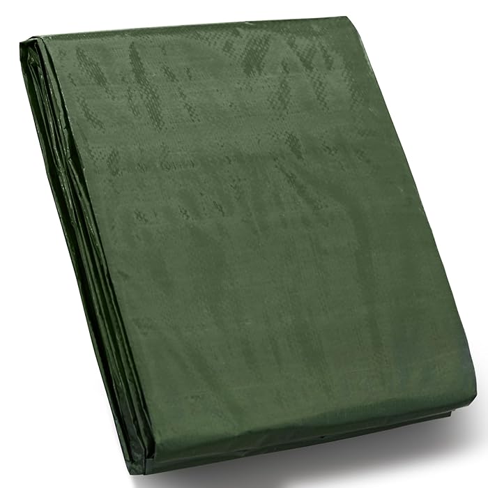 Green tarpaulin