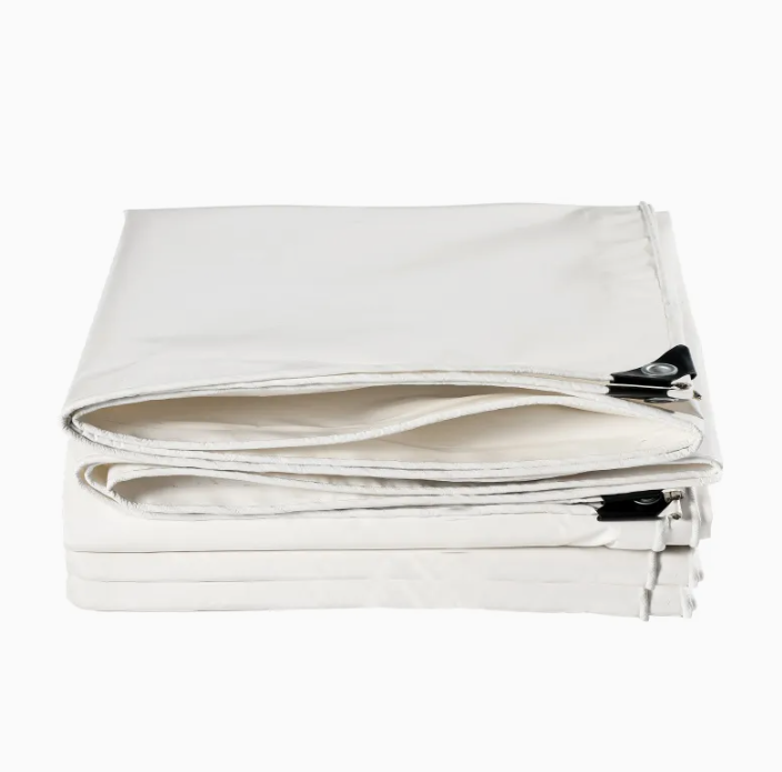 White tarpaulin