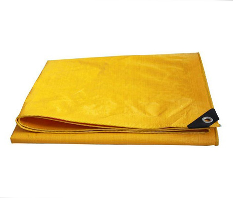Yellow tarpaulin