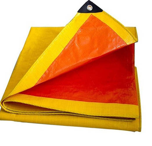 Yellow tarpaulin