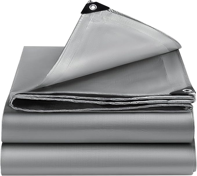 Silver tarpaulin